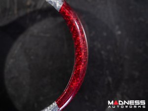 Alfa Romeo Giulia Front Emblem Frame Cover - Carbon Fiber - Italian Theme - Feroce Carbon